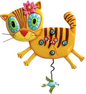 Kimmy Kitty Pendulum Clock 38Cm Order In