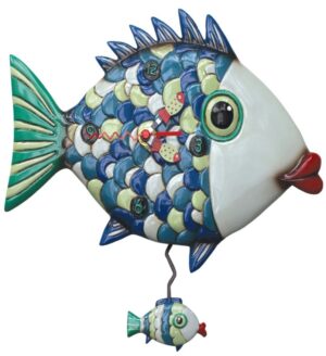 Fishy Lips Pendulum Clock 30Cm Order In