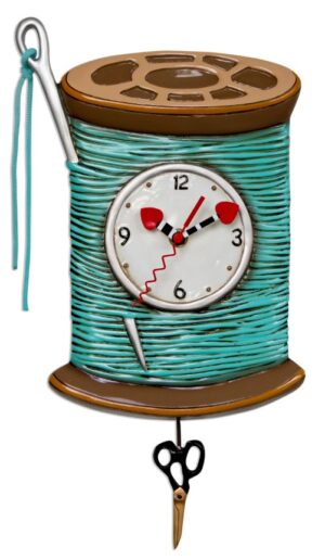 Needle & Thread Pendulum Clock 41Cm Order In