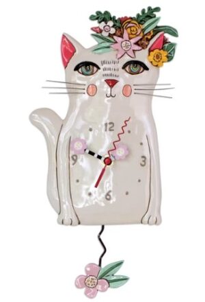 Pretty Kitty Pendulum Clock 36Cm Order In
