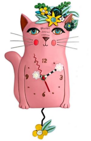 Pretty Kitty Pendulum Clock 36Cm Order In