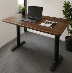 Ergovibes Premium Height Adjustable Desk Walnut