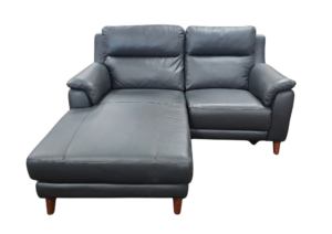 Sereno 2 Str + Chaise Milan Jet Leather