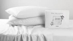 Top Drawer 300Tc Double White Sheet Set