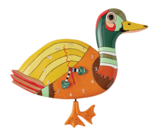 Waddles The Duck Pendulum Clock 30Cm Order In