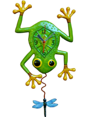 Blue Dragon Frog Pendulum Clock 23X38Cm Order In