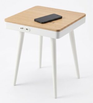 Ergovibes Smart Side Table 400X400 Oak