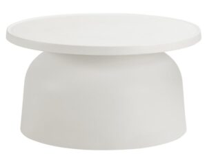 Drift White Outdoor Coffee Table 670X670X380