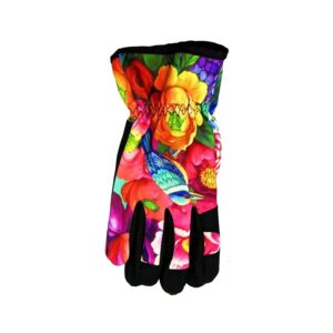 Kingfisher Floral Garden Gloves One Size Fits Most
