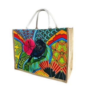 Tui Colourful Shopping Bag 45X33X20Cm Jute & Poly