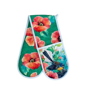 Fantail Hibiscus Double Oven Glove 90X20