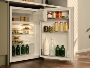 Haier White Bar Fridge 114L 850X545X566