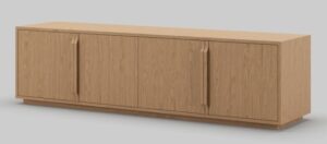 Frame Natural Oak Tv Unit 185X45X50H
