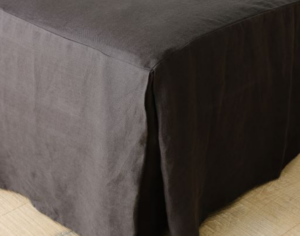 Linen Valance Charcoal King Size