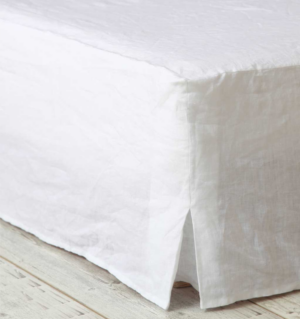 Linen Valance White King Size