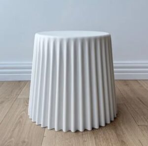 Gus Indoor Outdoor Stool White 47X40.5Cm